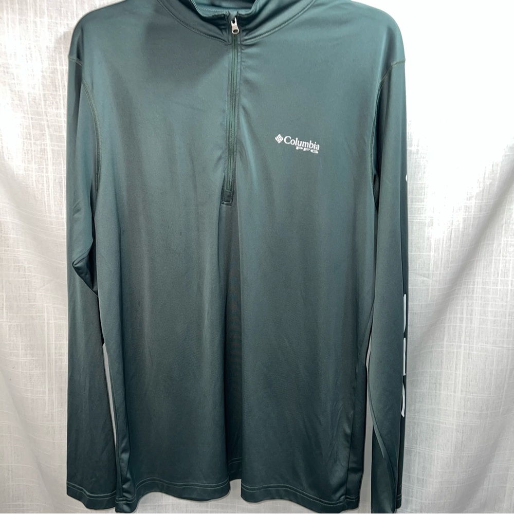 Columbia PFG Half-Zip Long Sleeve Performance Shirt Men’s M- Sun Protection